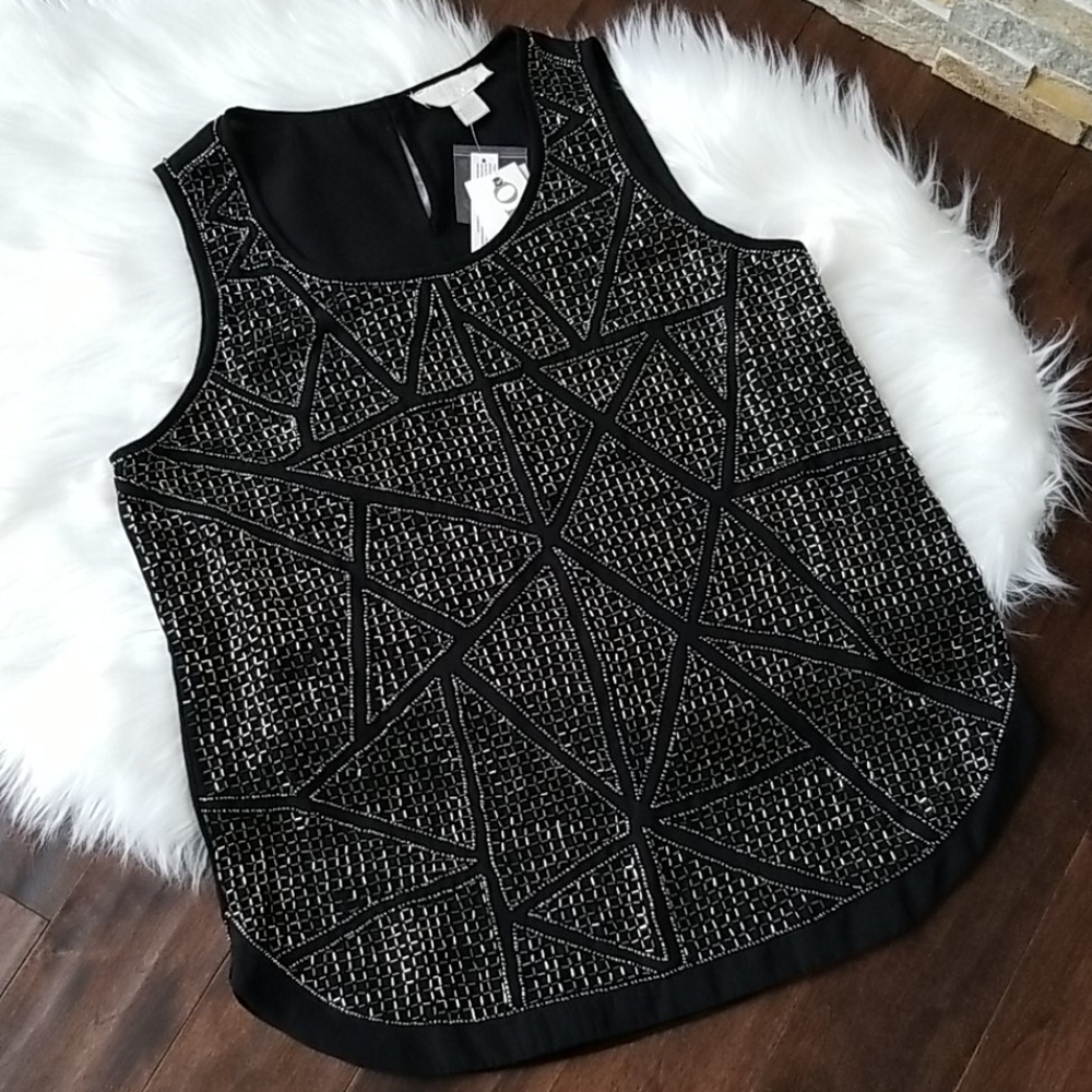 NWT Olive & Oak Embellished Tank